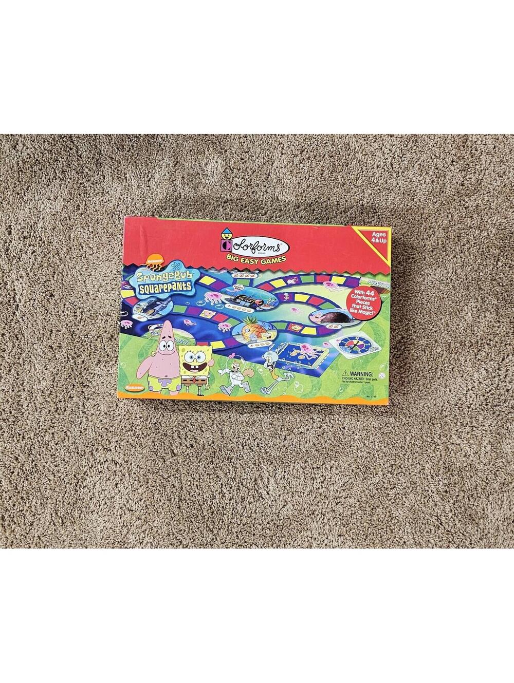 Spongebob Colorforms Board Game - 2002